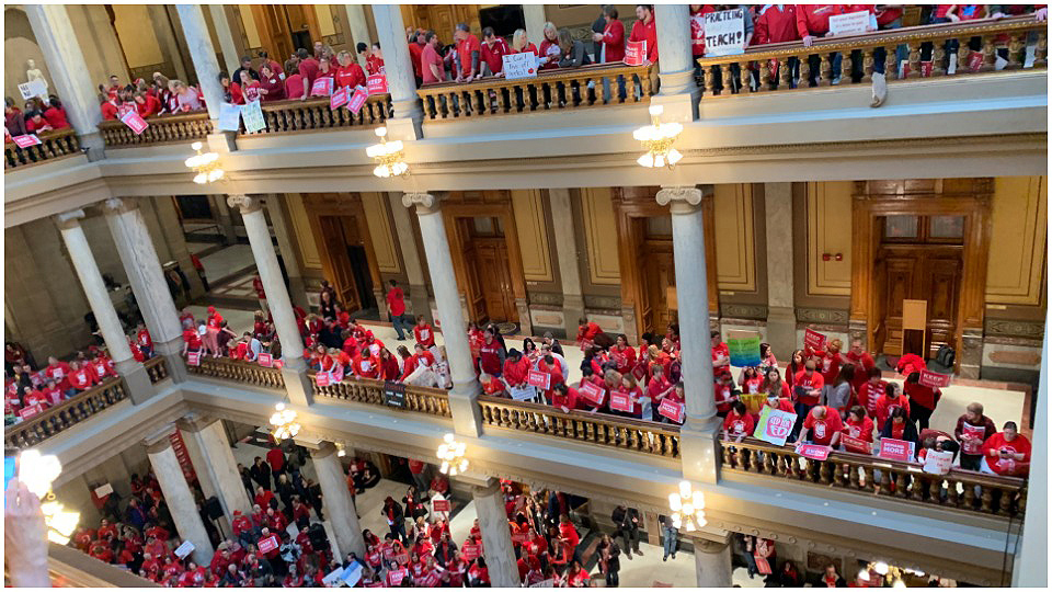 Indiana teachers join nationwide movement to save public education