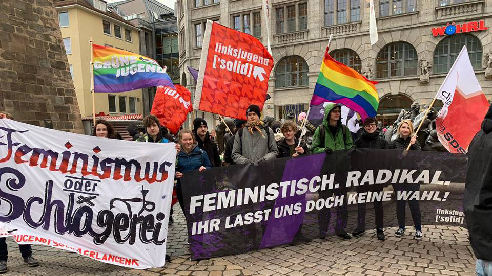 Huge youth turnout for International Women’s Day in Berlin
