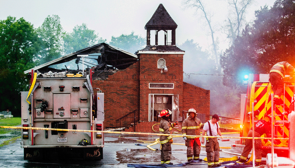 Trump offers cash for Notre Dame, says nothing about burned Black churches