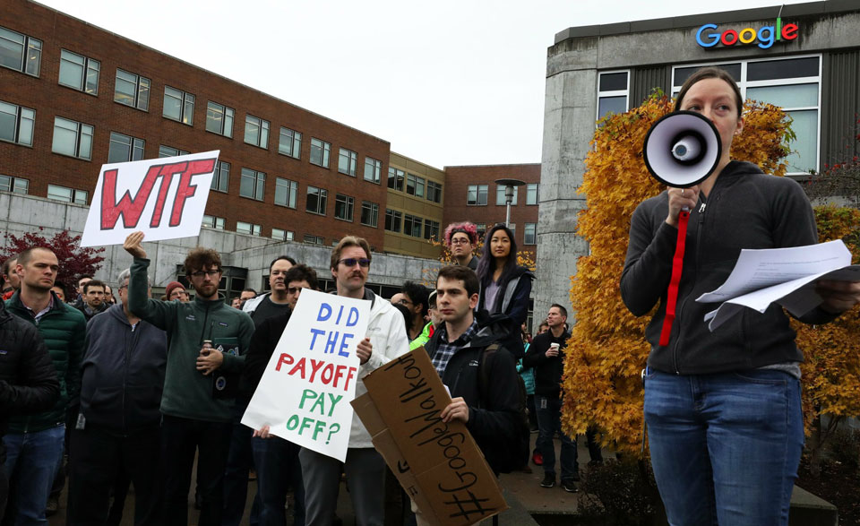 Workers answer Google retaliation with May Day sit-ins