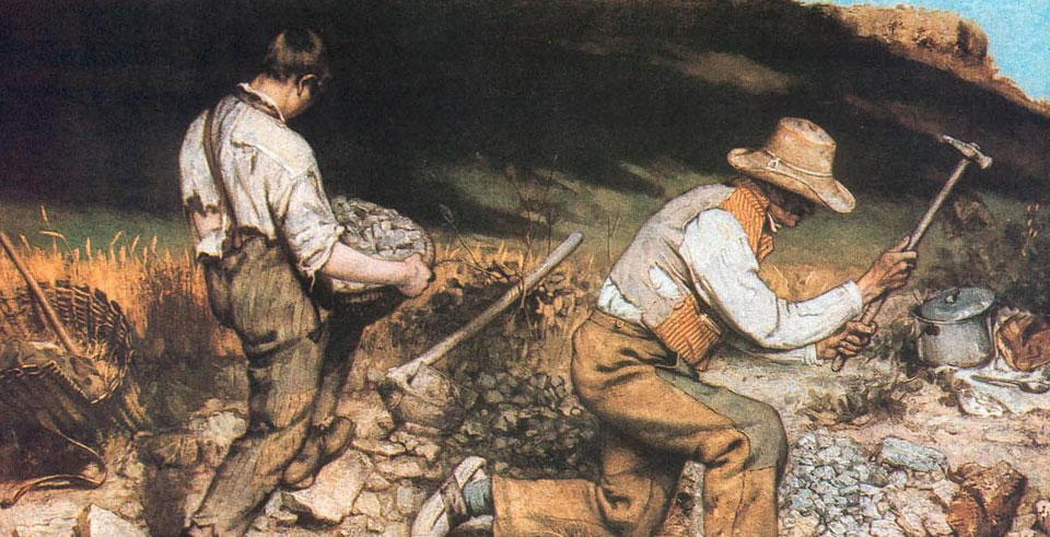The working class becomes subject in the art of Gustave Courbet