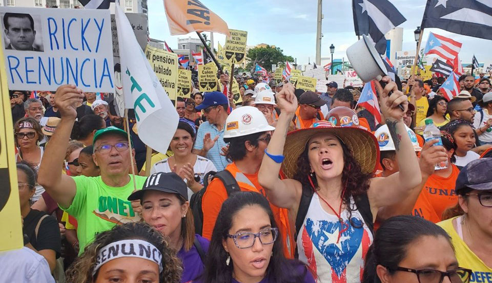 Massive demonstrations demand resignation of Puerto Rico governor