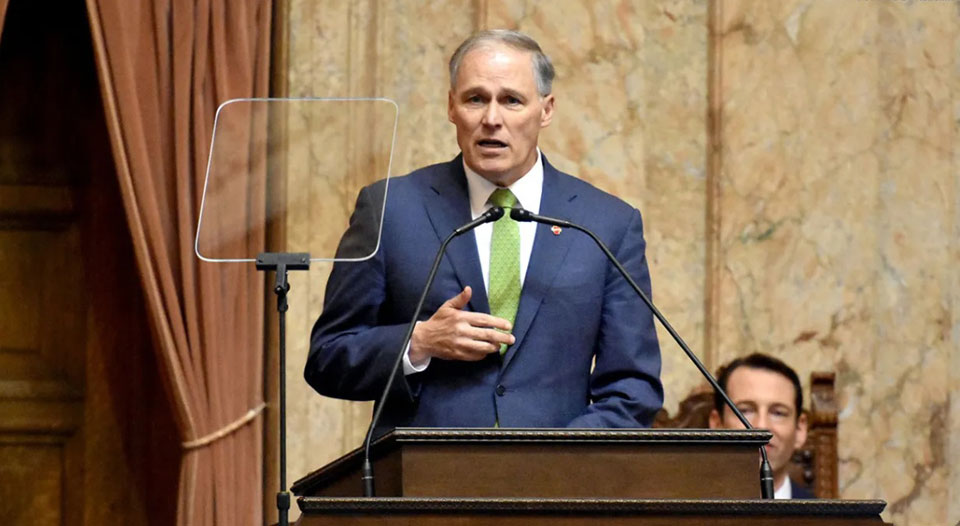 Jay Inslee, who led push for climate debate, drops out of presidential race