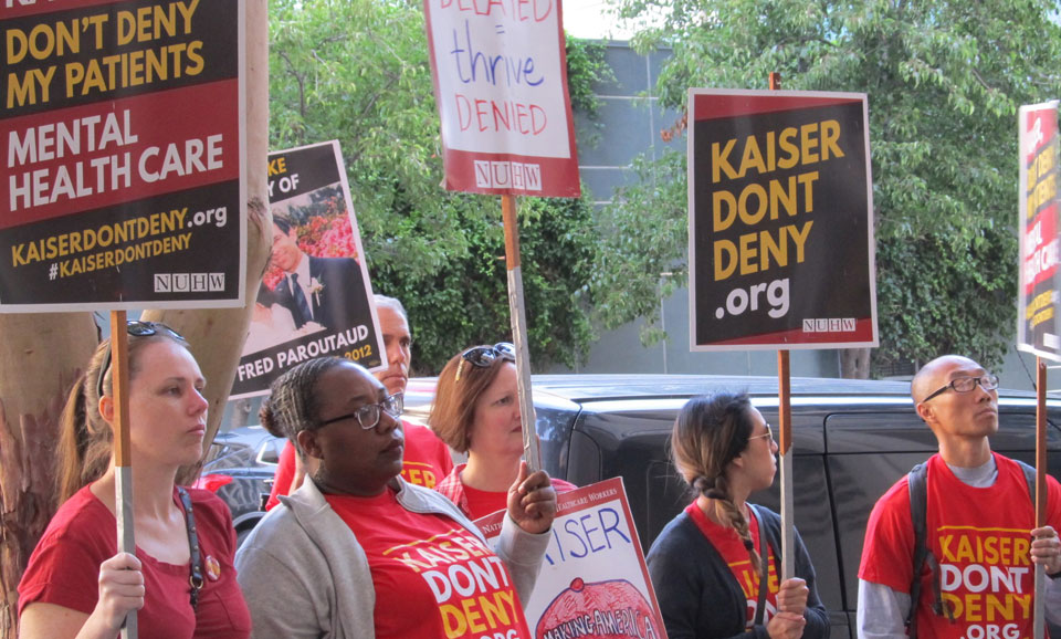 California Kaiser mental health clinicians in fight for patient care