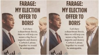 U.K.: Anti-immigrant leader Nigel Farage offers pact with Conservatives to ‘destroy Labour’