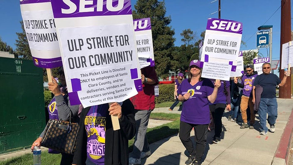 Santa Clara county public workers strike for community welfare