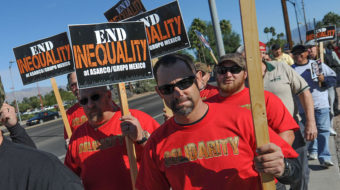 Tucson: Copper strikers and supporters rally for a fair deal