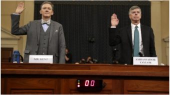 Public impeachment hearing reveals new phone call confirming Trump conspiracy