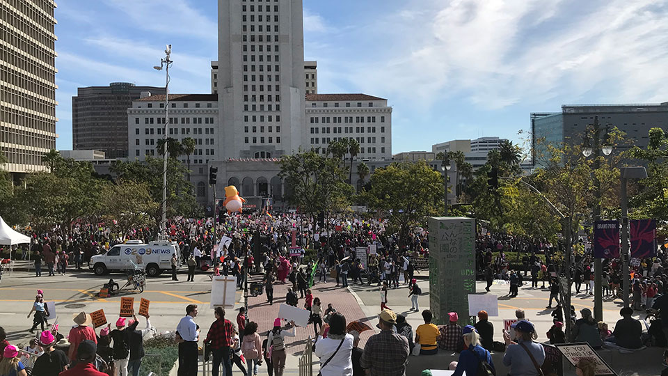 Los Angeles women on the march: Turn this country around