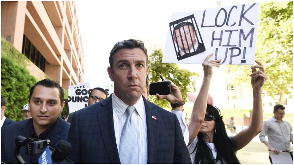 Rep. Duncan Hunter pleads guilty, resigns, goes to prison, collects lifetime pension