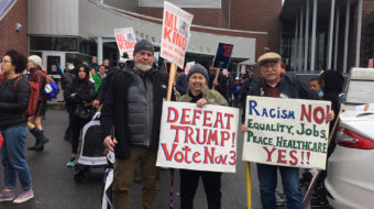 At Seattle MLK event the people say “Dump Trump”