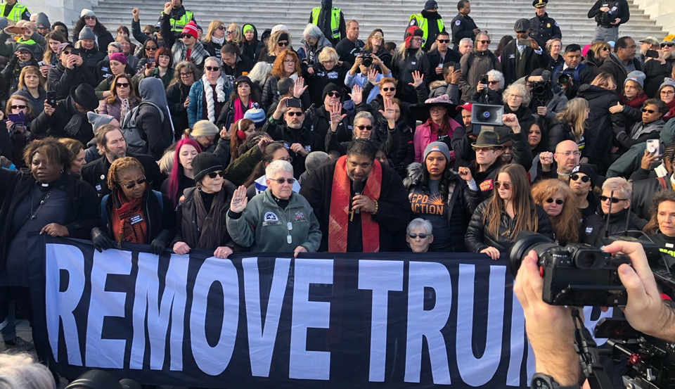 D.C. anti-Trump protests: Silent vigil demands Senate witnesses