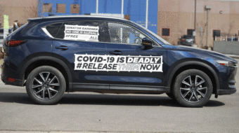 Car caravan protesters demand release of immigrant detainees in Arizona