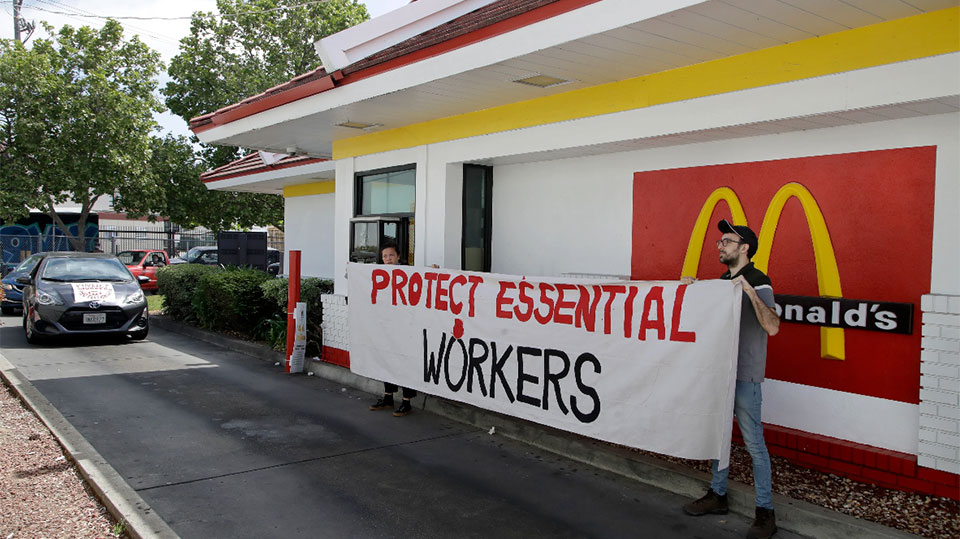 McCOVID protest combo: McDonald’s workers PPE strike hits stores, shareholders meeting