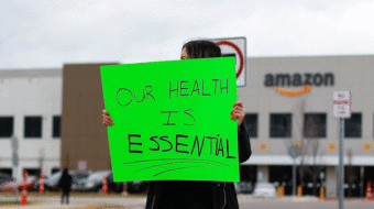 Amazon worker dies at Staten Island plant cited at earlier protests