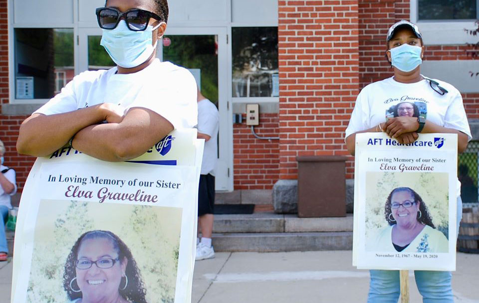 Conn. health workers demand PPE, honor their lost