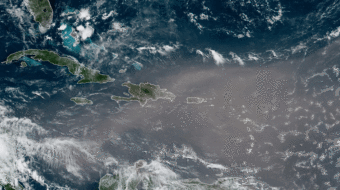 Enormous dust cloud moving from the Sahara to U.S. this week