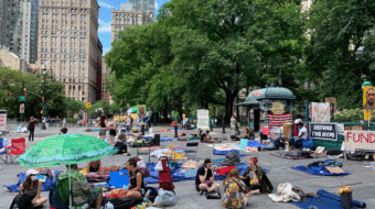 Uprising 2020: Space near New York City Hall occupied