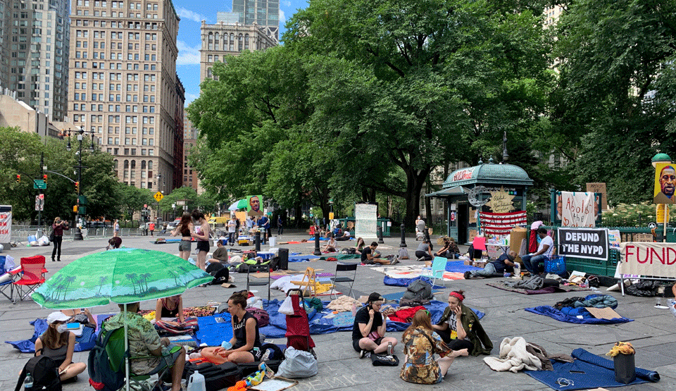 Uprising 2020: Space near New York City Hall occupied