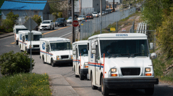 Postal Workers caravan delivers 2 million ‘Save USPS’ petitions to Washington