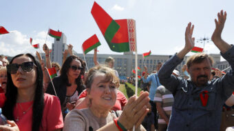 Rival Belorussian protests take place in Minsk as EU ponders new sanctions