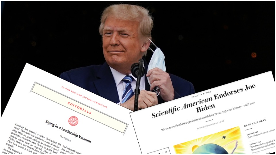 Top medical, scientific journals break non-partisan traditions to call for Trump’s ouster