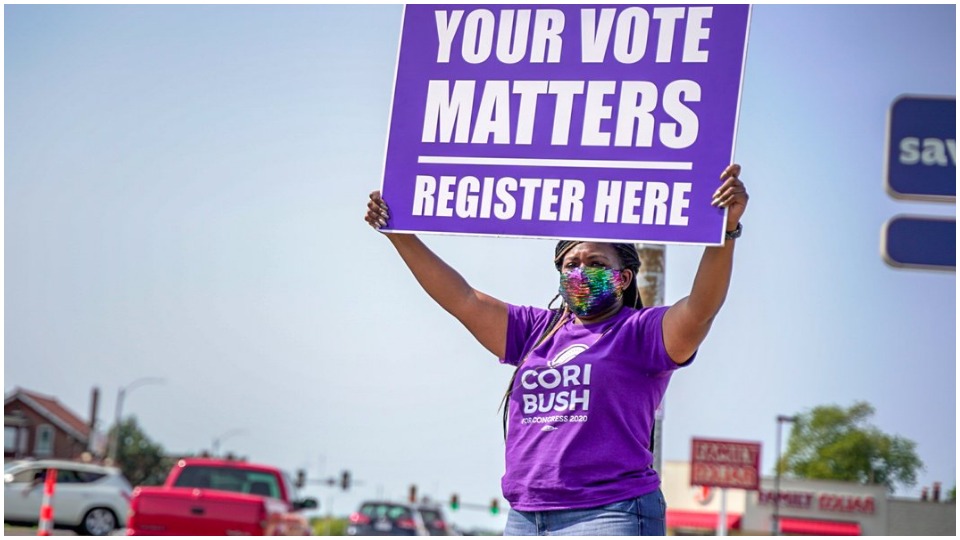 Cori Bush, nurse turned BLM leader and congressional candidate, pushes turnout