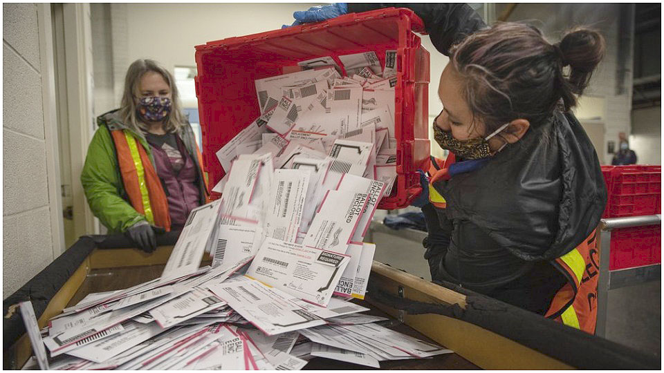 Votes still being counted as Trump falsely claims victory