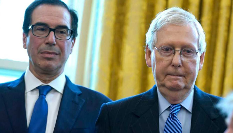 McConnell, Mnuchin stall talks on COVID relief bill