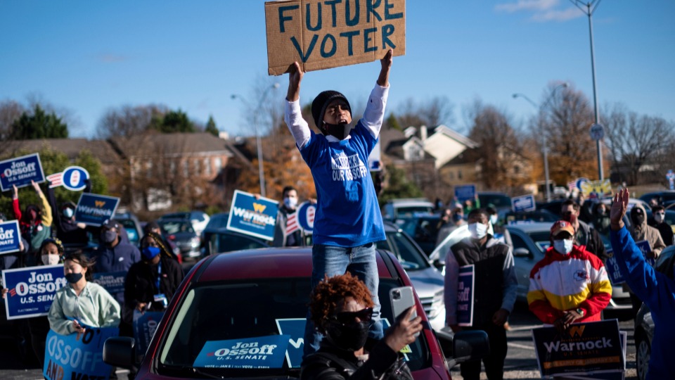 Biden campaigns for Georgia’s Dem Senate candidates during record early vote