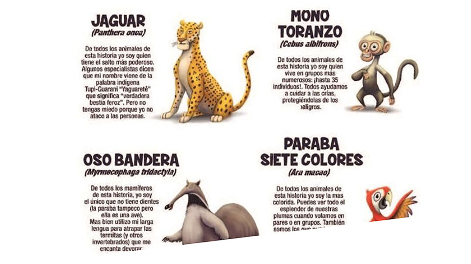 Serie de cómics promueve amor por animales de la Amazonia