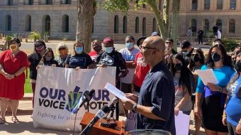 People of Arizona exert grassroots pressure on U.S. senators to abolish filibuster