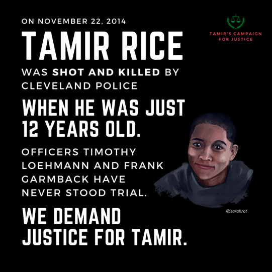 Rallies to demand justice for Tamir Rice on his birthday People's World