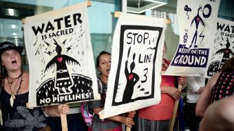 Activists protest as Enbridge accelerates pipeline construction