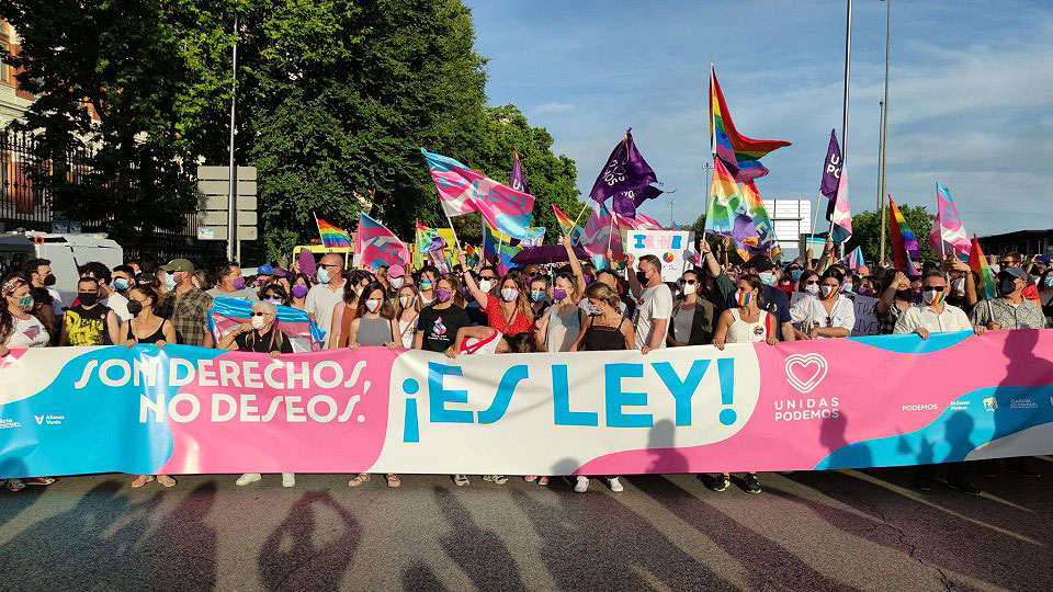 Spain passes Transgender Equality Law; protests engulf country after homophobic murder