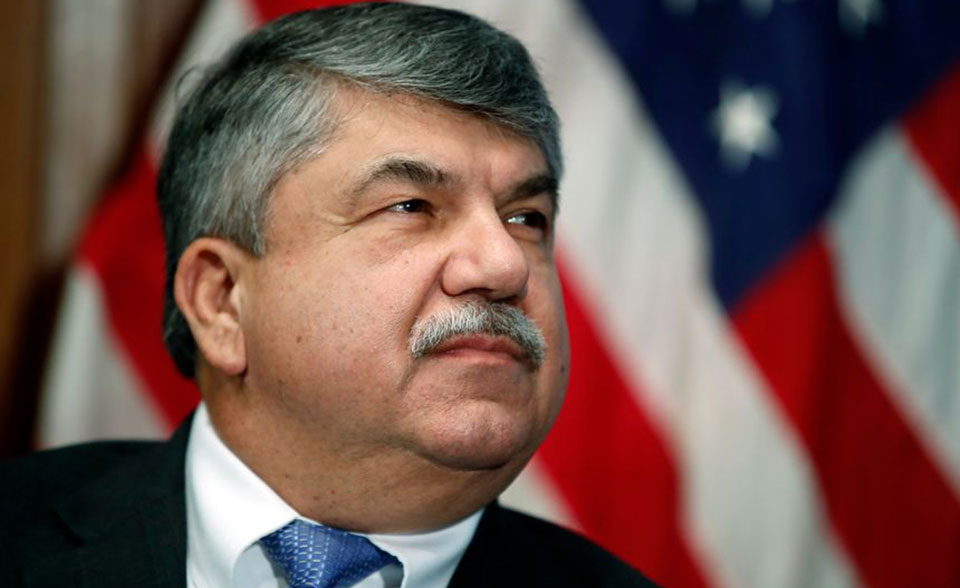 In final speech, Trumka said labor’s fighting for democracy under siege