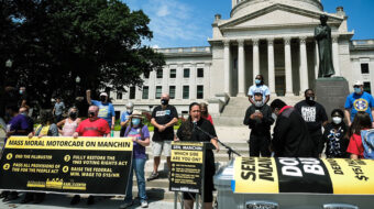 Poor People’s car caravan demands Manchin junk filibuster, back voting rights