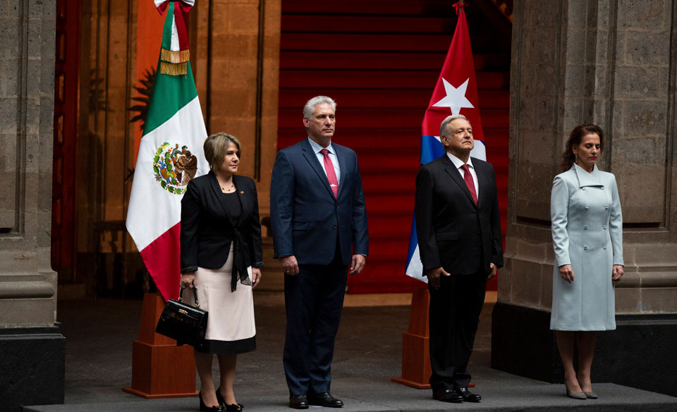 Meeting of Cuban and Mexican presidents displays solidarity