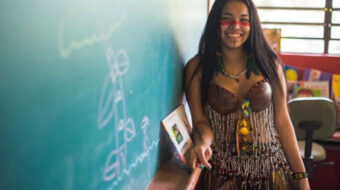 A young pre-med student leaves her São Paulo State Indigenous village