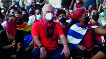 Cuban president joins ‘Red Scarves’ students protesting U.S. destabilization effort
