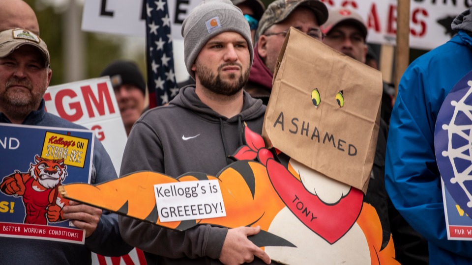 Kellogg’s workers stand strong as cereal strike stretches on