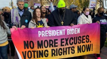 Marchers challenge Biden to act now on voting rights