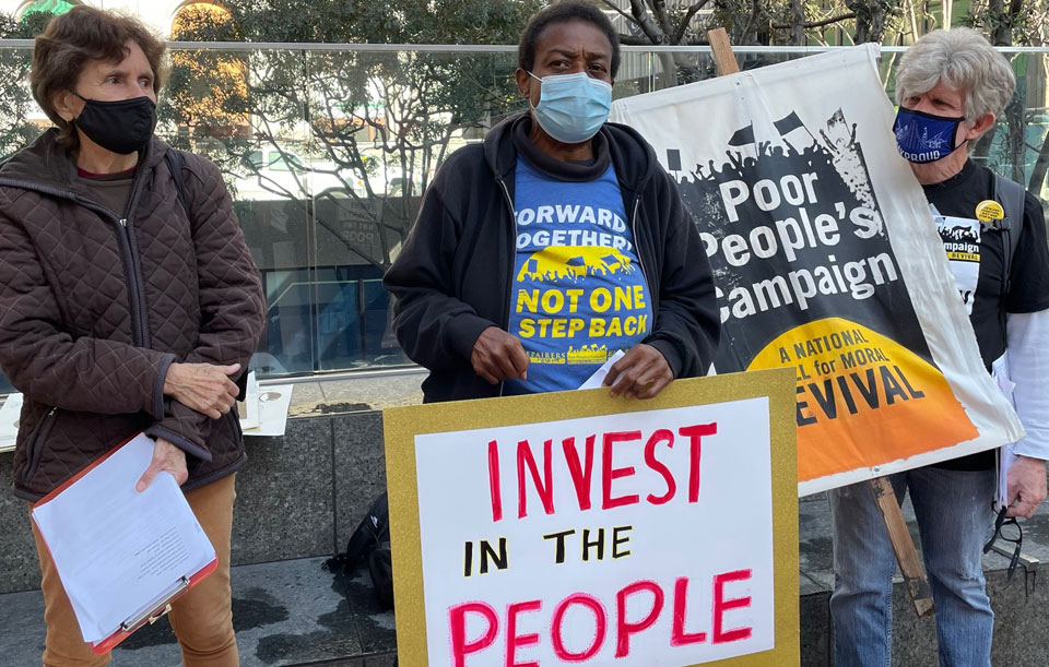 Poor People’s Campaign tells Sen. Feinstein: Hold the line on Build Back Better!