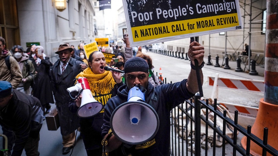 Poor People’s Campaign marches on Wall Street