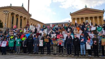 Hundreds rally to support Philadelphia Museum of Art workers’ contract fight