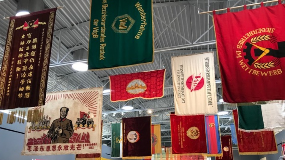 Flags and banners at the Wende Museum: its most moving exhibition ever!