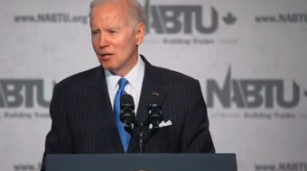 After talking Ukraine War, Biden campaigns hard at Building Trades confab