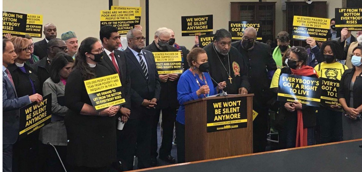 Progressive religious leaders push lawmakers on voting rights, raising wages