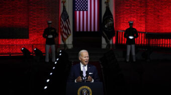 Biden, ahead of November elections, warns of peril to democracy