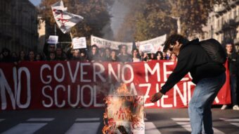 Italian students protest neo-fascist government’s discriminatory education plans